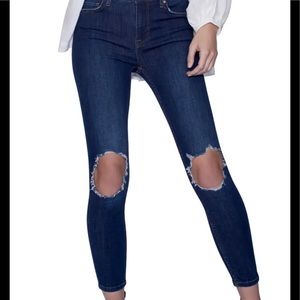 Free People Busted Knee High Rise Skinny J…